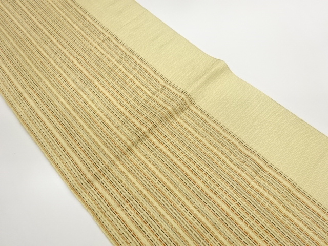 Honjo Chikuzen Hakata striped pattern woven Nagoya obi